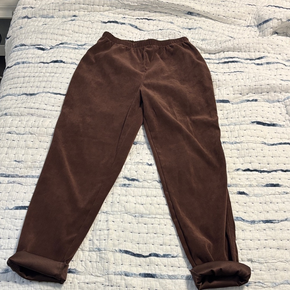 Vintage Suede Style Pants